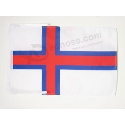 Faroe Islands Flag 18'' x 12'' Cords - Denmark - Faroese Small Flags 30 x 45cm - Banner 18x12 in