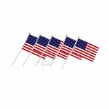 country flag  hand  wave flags   festival sports decor with plastic pole