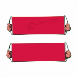 Portable Telescopic flags Hand Held Retractable fan flag banner Advertising Roll Up Banner