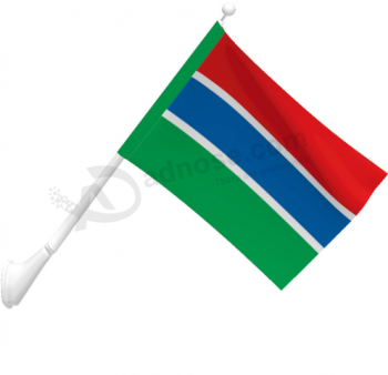 Decorative wall mounted Gambia national flag manufacturer