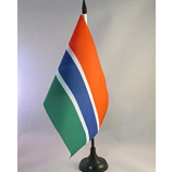 Digital Printing Polyester Gambia Country Table Flag