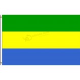 bandeira de gabão 3x5ft personalizada com alta qualidade