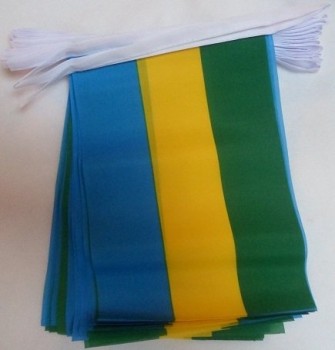 gabão 6 metros bandeira de estamenha 20 bandeiras 9 '' x 6 '' - bandeiras da corda gabonesa 15 x 21 cm