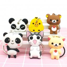 funny panda cartoon keychains for Kid child gifts