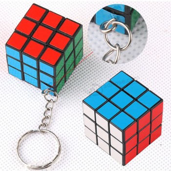 mini enigma engraçado do jogo dos rubics do cubo mágico chaveiros