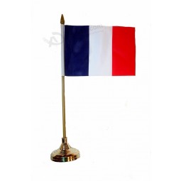 Factory supply office decorative france nation table flag