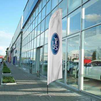 3x8 pies. Bandera del logotipo ford vertical con alta calidad