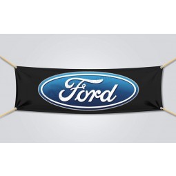 Brand New Ford Flag Banner Motor Company Car Racing Shop Garage (18x58 in)