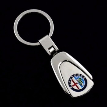 3d anel de chave de carro de metal auto emblema chaveiro para assento renault opel lada alfa romeo vw audi bmw benz toyota car styling
