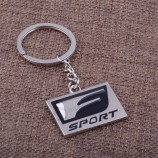 3D Metal F SPORT Emblem Car Keychain Key Ring Decoration Key Holder Accessoris For Lexus RX GS ES CT LX BX GX Car styling