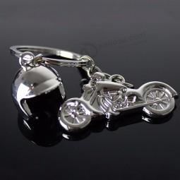Classic 3D Simulation Model Of Motorcycle Motorcycle Helmet Charms Creation Alloy personalised keyrings Key Holder Car Key Ring Gifts