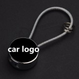 alambre de acero Logotipo del coche llaveros personalizados llavero Cuerda clave para audi benz BMW buick chevrolet ford honda hyundai KIA lexus mazda jaguar