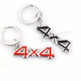 Car-Styling 3D Badge Emblem 4X4 Metal Keyring Keychain For Fiat Bmw Ford Honda volkswagen Audi Lada Key Rings Chain Car Styling