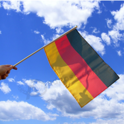 Wholesale knitted polyester Germany handheld flag