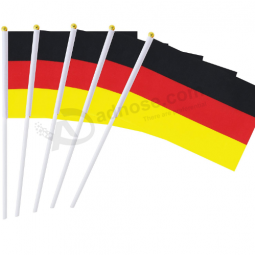 Single Stitch Polyester small Germany hand Flag