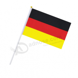 Custom Germany Hand Held Flag With Plastic Pole