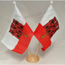 Cheap Custom table flag of Gibraltar desk flags