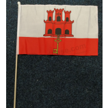 Mini size Gibraltar hand flag Gibraltar handheld flags