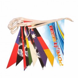 pdyear outdoor advertising racing sport custom printing sign polyester hanging car hand bunting event string pennant flag banner