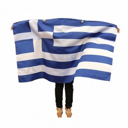 Custom different size Greece body flags for adult and child