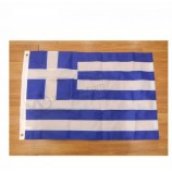 Greece nylon embroidery flag with high quality