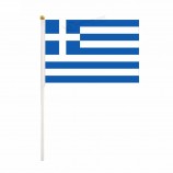 Custom printed multinational Greece hand held flag