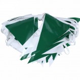 Green White Pennant Flag Vinyl Bunting Flag