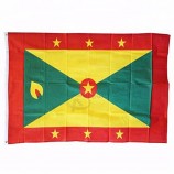 Polyester Fabric Material National Country Grenada Flag