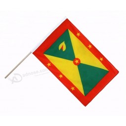 Cheap custom small size Grenada hand waving flags