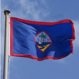 Polyester fabric Guam flag for national Day
