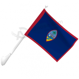 National Country Guam wall mounted flag with pole