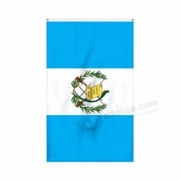 Low Price Wholesale  National  Outdoor Hanging Custom 3x5ft Printing Polyester Guatemala National Flag