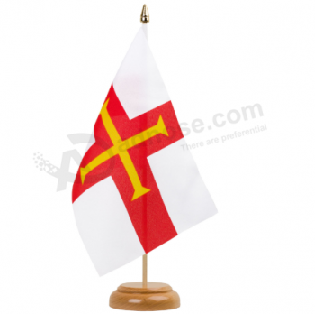 cheap custom table flag of guernsey desk flags