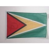 Guyana Flag 2' x 3' for Outdoor - Guyanese Flags 90 x 60 cm - Banner 2x3 ft Knitted Polyester with Rings