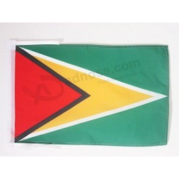 Guyana Flag 18'' x 12'' Cords - Guyanese Small Flags 30 x 45cm - Banner 18x12 in