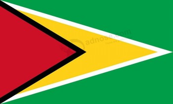 guyana flag from 3x5 foot polyester guyana banner- durable 100d material Not See thru