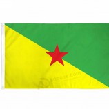 Huge quality custom personalized outdoor decorative house French Guiana flags