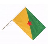 Cheap custom French Guiana hand waving flags