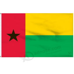 polyester 3x5ft printed national flag Of guinea-bissau