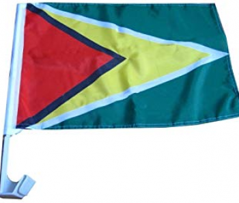 factory selling car window gayana flag with plastic pole