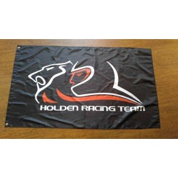 HOLDEN RACING TEAM FLAG BANNER BLACK 3X5FT 150X90CM MONARO COMMODORE HSV UTE