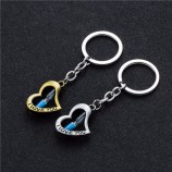 romantic heart keychains hourglass auto Key chains rings cover Fob holder For Men's Car keys women purse charms accessories