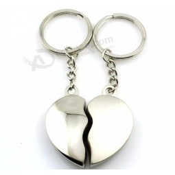 1Pair Couple Keychain Key Silver Plated Korea Romantic Lovers Love Key Chain Souvenirs Valentine's Day gift C411