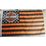 Stars and Stripes Harley Davidson Flag