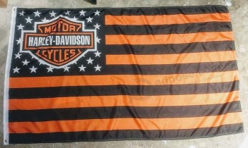 Stars and Stripes Harley Davidson Flag