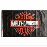 harley davidson black 3x5 flag harley motor cycles logo banner