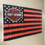 wholesale polyester flag stars and stripes harley davidson flag