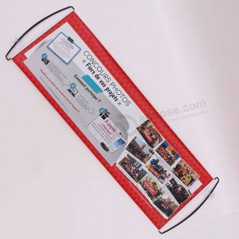 custom printed hand held scrolling banner / roll up banner for advertising