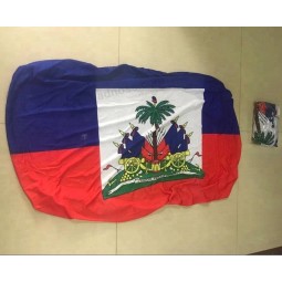 Wholesale custom high quality Haiti car hood cover flags
