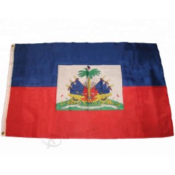 Wholesale 100% polyester printed Haiti country flag